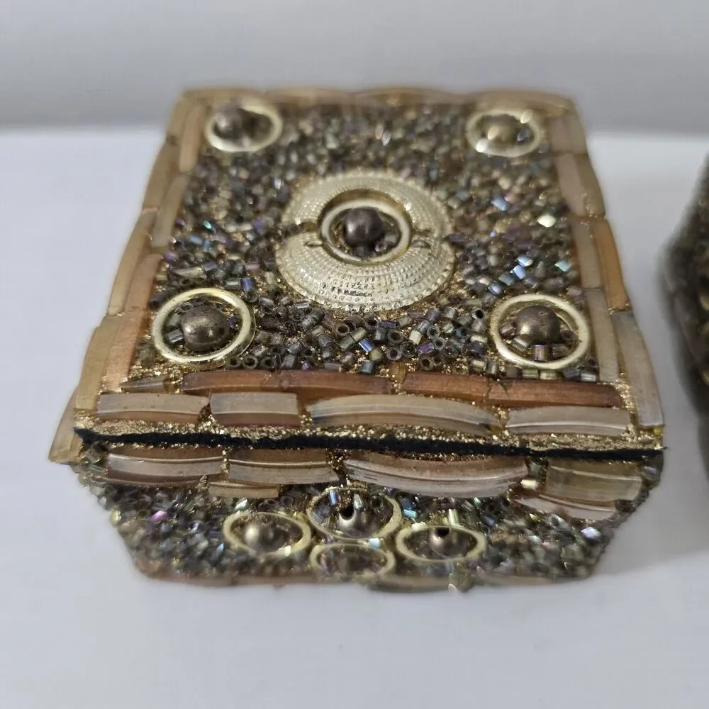 WOW Gem-Studded Trinket Boxes 3-Piece Decorative Set